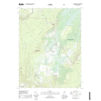 2019 Map of Blackwater Falls, 2019 Print