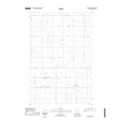 2020 Map of Blackwater Lake, 2020 Print