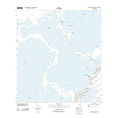 2012 Map of Blackwater Sound, 2012 Print