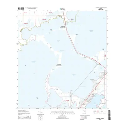 2015 Map of Blackwater Sound, 2015 Print