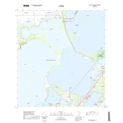 2018 Map of Blackwater Sound, 2018 Print