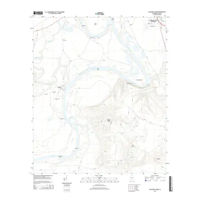 2014 Map of Blackwell Bend, 2014 Print