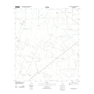2013 Map of Blackwell Lake, 2013 Print