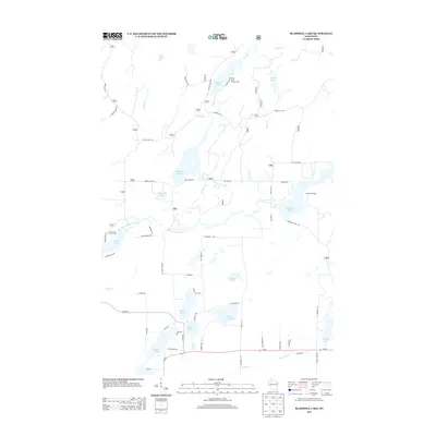 2013 Map of Blaisdell Lake, 2013 Print