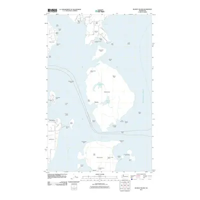 2011 Map of Blakely Island, 2011 Print
