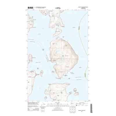 2014 Map of Blakely Island, 2014 Print