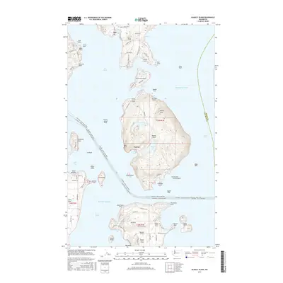 2017 Map of Blakely Island, 2017 Print