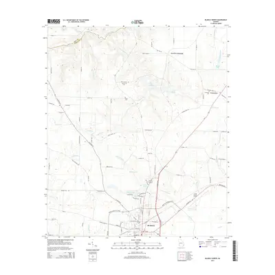 2014 Map of Blakely North, 2014 Print