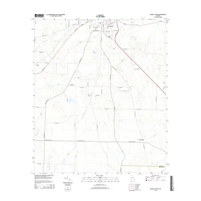 2014 Map of Blakely South, 2014 Print