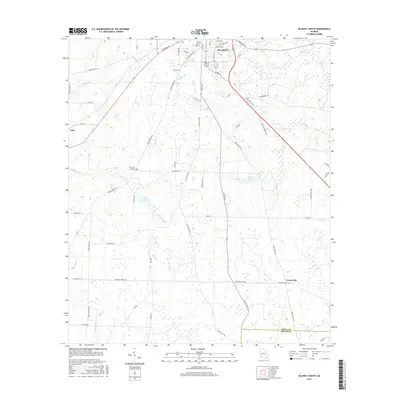 2017 Map of Blakely South, 2017 Print