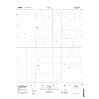 2017 Map of Blakemore Well, 2017 Print