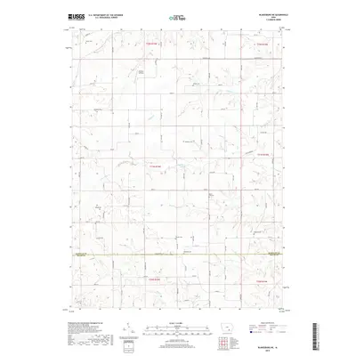 2018 Map of Blakesburg NE, 2018 Print