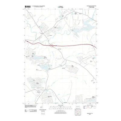 2010 Map of Blakeslee, 2010 Print