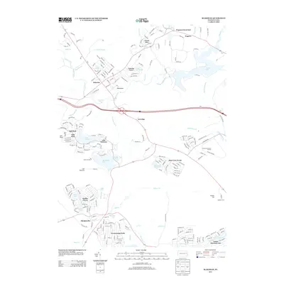 2013 Map of Blakeslee, 2013 Print