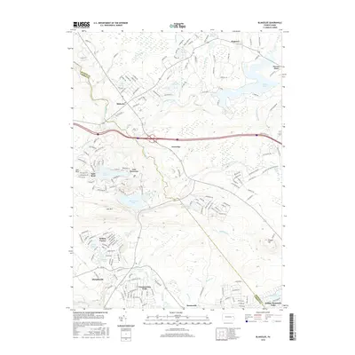 2016 Map of Blakeslee, 2016 Print