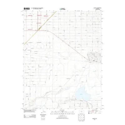 2013 Map of Blanca, 2013 Print