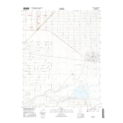 2016 Map of Blanca, 2016 Print