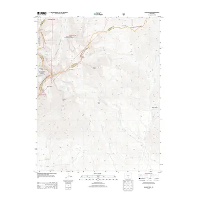 2013 Map of Blanca Peak, 2013 Print