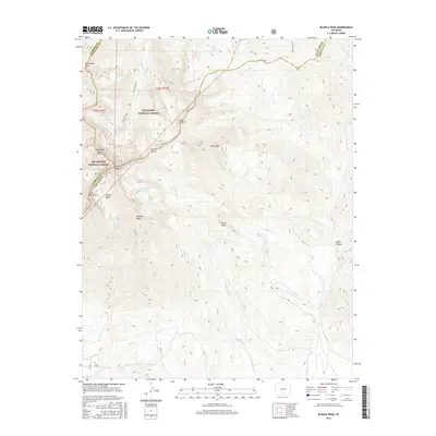 2016 Map of Blanca Peak, 2016 Print