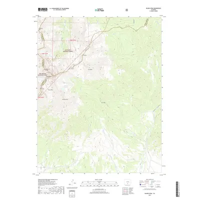 2019 Map of Blanca Peak, 2019 Print