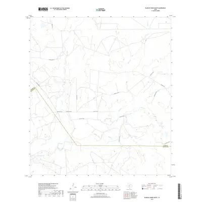 2019 Map of Blancas Creek South, 2019 Print