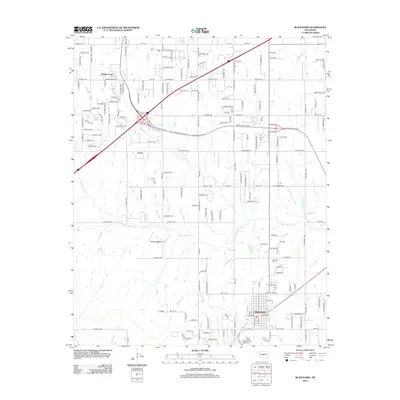 2012 Map of Blanchard, 2012 Print