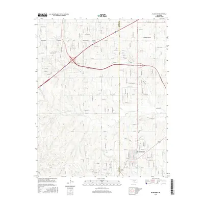 2016 Map of Blanchard, 2016 Print