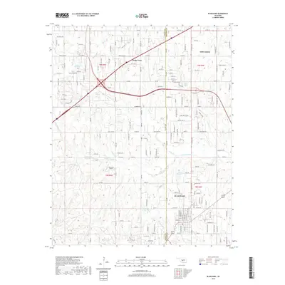 2018 Map of Blanchard, 2018 Print