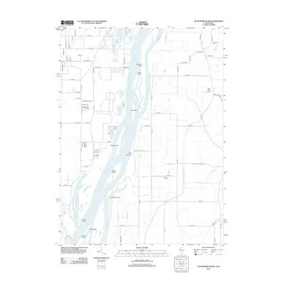 2012 Map of Blanchard Island, 2012 Print