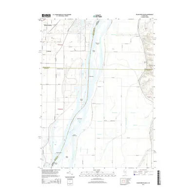 2015 Map of Blanchard Island, 2015 Print