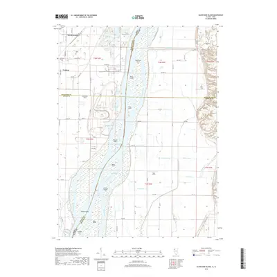 2018 Map of Blanchard Island, 2018 Print