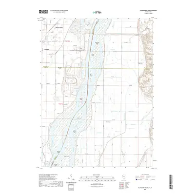 2021 Map of Blanchard Island, 2021 Print