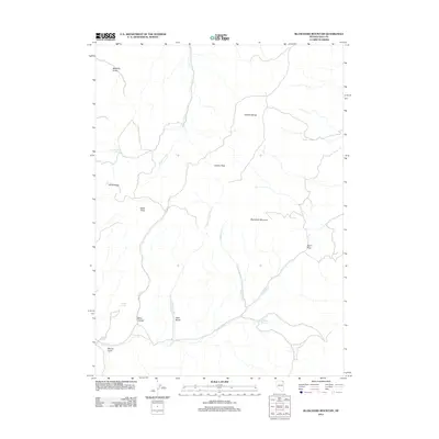 2012 Map of Blanchard Mountain, 2012 Print