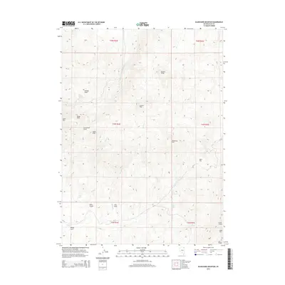 2014 Map of Blanchard Mountain, 2014 Print