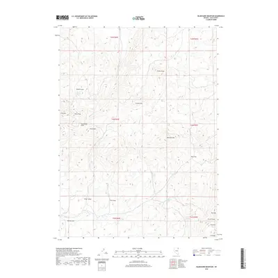 2018 Map of Blanchard Mountain, 2018 Print