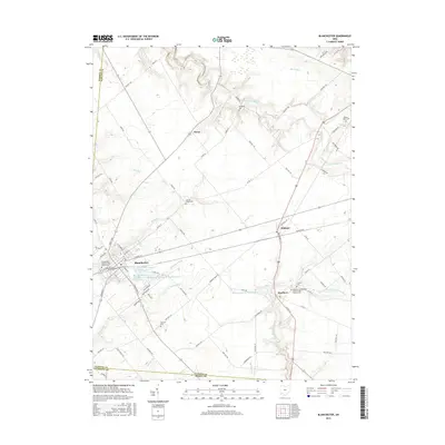 2016 Map of Blanchester, 2016 Print