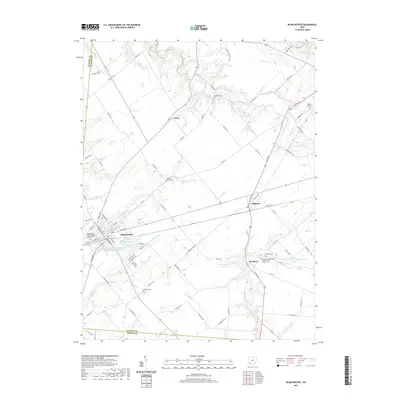 2019 Map of Blanchester, 2019 Print