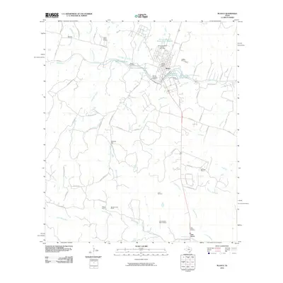 2010 Map of Blanco, 2010 Print