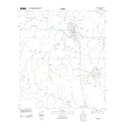 2012 Map of Blanco, 2012 Print