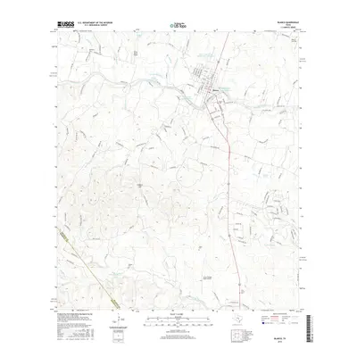 2016 Map of Blanco, 2016 Print