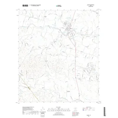 2019 Map of Blanco, 2019 Print