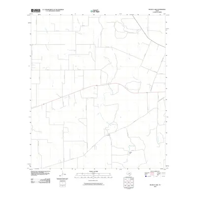 2010 Map of Blanco Lake, 2010 Print