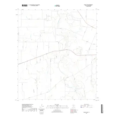 2019 Map of Blanco Lake, 2019 Print