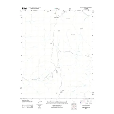 2012 Map of Blanco Mountain, 2012 Print