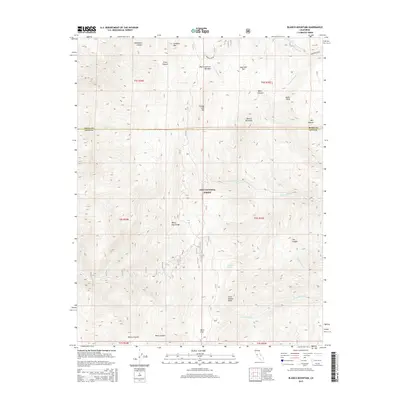 2015 Map of Blanco Mountain, 2015 Print