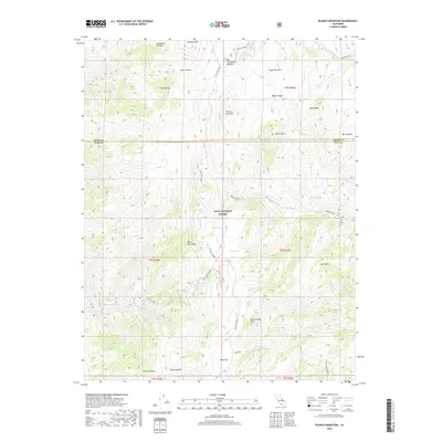 2018 Map of Blanco Mountain, 2018 Print