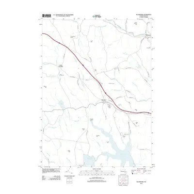 2012 Map of Blandford, 2012 Print