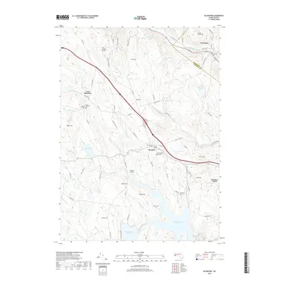 2018 Map of Blandford, 2018 Print