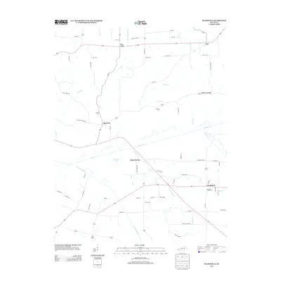 2013 Map of Blandville, 2013 Print