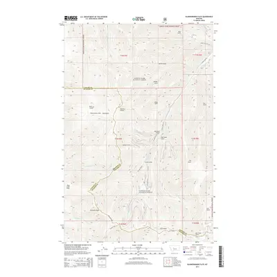 2014 Map of Blankenbaker Flats, 2014 Print
